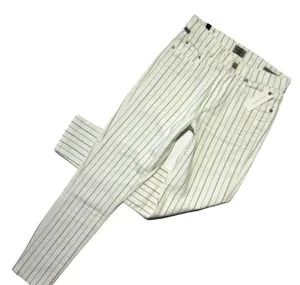 NWT Citizens of Humanity Rocket Crop in Cream Stripe High Rise Skinny Jeans 25 thumbnail 2