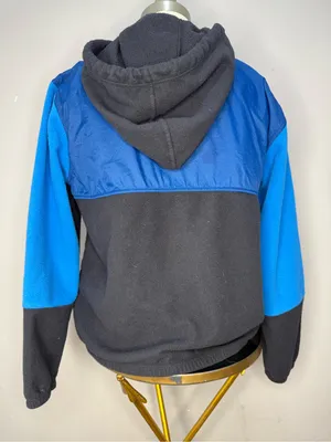 Patagonia Hooded Fleece Jacket - Blue & Black thumbnail 5