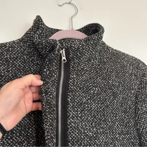 Old Navy Black Marble Funnel Neck‎ Full Zip Woman’s Coat Size XL thumbnail 4