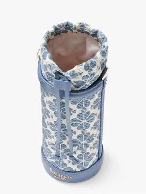 Kate Spade Spade Flower Jacquard Water Bottle Crossbody Holder Light Blue thumbnail 6