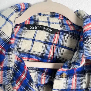 Zara Women’s Plaid Flannel Button Front Shirt Mini Dress Medium‎ thumbnail 7