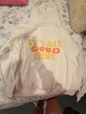 Sunkissed coconut white hooded sweatshirt Size XL thumbnail 1
