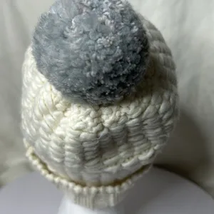 The North Face Unisex Triple Cable Cott Pom Beanie cream One Size thumbnail 4