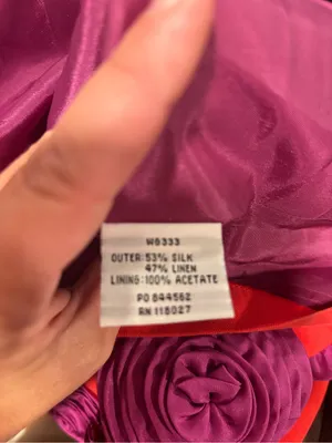 Boden Silk Linen Blend 3D Floral Embellished Skirt | Size 12 Regular | NWT thumbnail 6