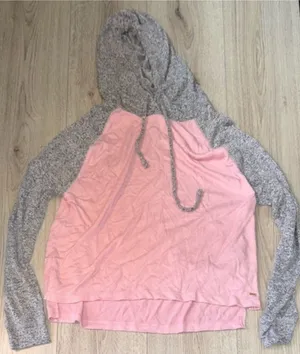 Victoria’s Secret pink grey gray hoodie sweatshirt hooded sweater thumbnail 1