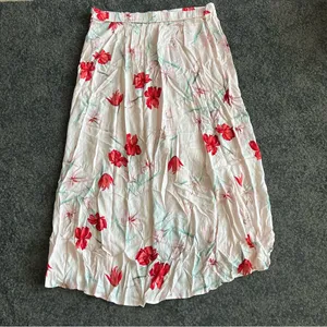 Leith 129. floral printed faux wrap skirt thumbnail 7