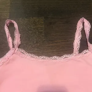 Pink Lace Trim Cami Top Size M thumbnail 2