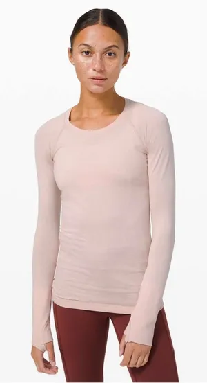Lululemon Swiftly Tech Long Sleeve 2.0 Feather Pink 12 thumbnail 1