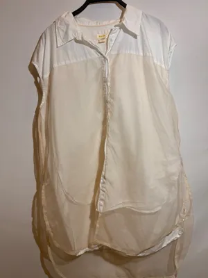Maeve Anthropologie Bennet White Sleeveless Buttondown Muscle Tank Top M thumbnail 9
