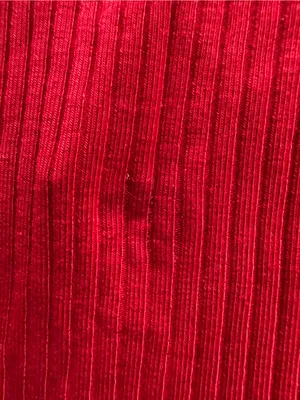Reformation Carla red ribbed Sleeveless Square-Neck Tank Top, size S Made in USA thumbnail 16