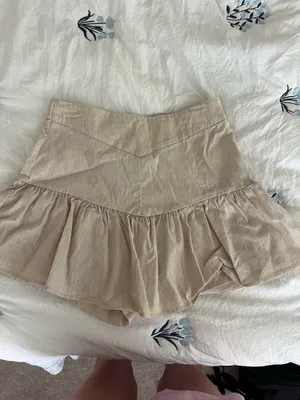 ZARA Tan Skirt Mini thumbnail 3
