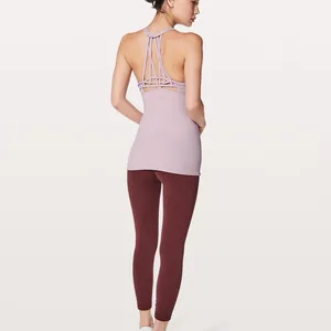 Lululemon Slide With Me Tank Light Support Porcelain Pink Size 4 thumbnail 2