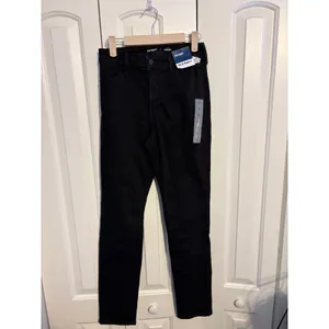 Old Navy Womens High Rise Straight Leg Jeans Black Size 0 NWT‎ 734893-00-1 thumbnail 2