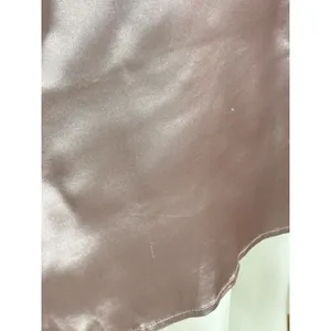 Women's Satin Chemise Nightgown Lace Lattice Strappy Slip Dress Mauve Size M thumbnail 9