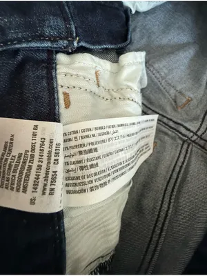 Abercrombie & Fitch 00/24 Low Rise Denim Short Shorts Cuffed Dark Wash 2000s Y2K thumbnail 4
