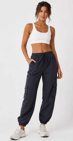 TIGER MIST Utility Style Cargo Jogger‎ Black Small thumbnail 1