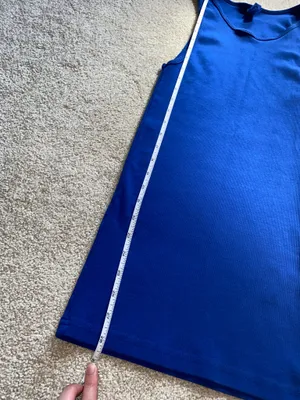 American Apparel Los Angeles Apparel Blue Ribbed Tank Top thumbnail 3