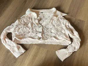 Free People Cropped Sweater Knit thumbnail 3
