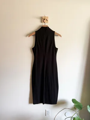 Evereve RD Style Sleeveless Mock Neck Midi Dress Size S thumbnail 4