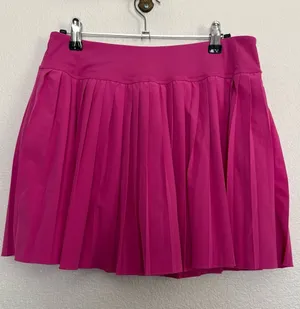 Pink Pleated Mini Skirt Medium thumbnail 1
