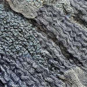 Long blue scarf Blue thumbnail 3