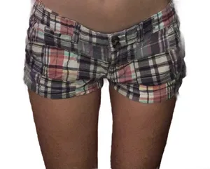 American Eagle Cotton Plaid Shorts thumbnail 1