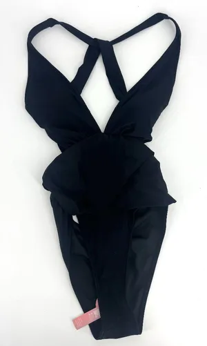 Cupshe One Piece with Cutouts and Crossback‎ Details Black Size Medium NWT thumbnail 1
