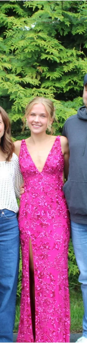 Sherri Hill Prom Dress 56359 Fuschia thumbnail 3