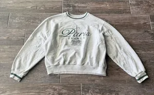 Hollister Oversized Paris France Crewneck Sweatshirt Pullover thumbnail 1