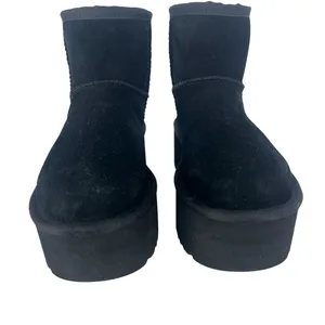 UGG Classic Ultra Mini Platform Boots Black Suede Size‎ 6 thumbnail 9