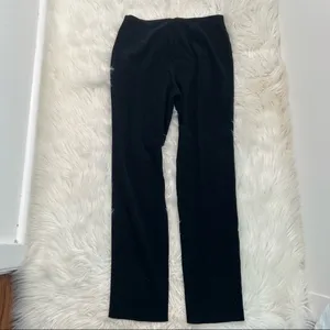 Vintage Express Blues Women's Sz 9/10 Straight Leg Pant Black Faux Suede Stretch thumbnail 7