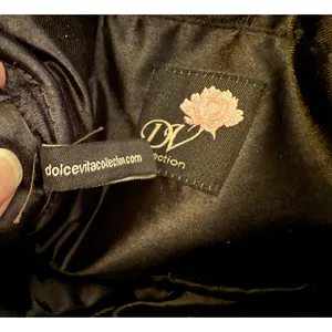 Dolce Vita Black Rosette Satin Purse Beaded Butterfly Applique Floral Y2K Fairy thumbnail 10