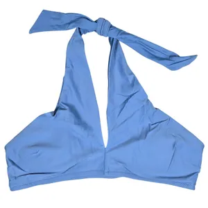 Aerie Real‎ Good Halter Bikini Swim Top Blue Size L thumbnail 1