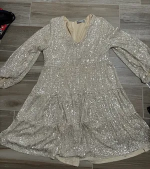 Champagne Colored Formal Dress thumbnail 1