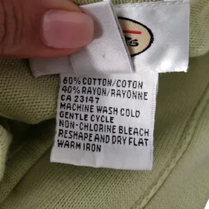 Vintage Talbots Tank Top Womens XS Green Ribbed Cable Knit thumbnail 4