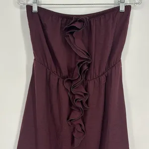 Banana Republic Factory Strapless Ruffle Dress Women’s Size Small thumbnail 2