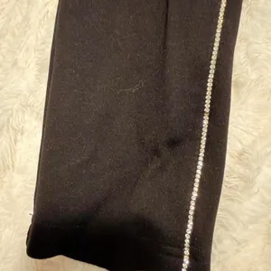 Zara black leggings with rhinestones thumbnail 7