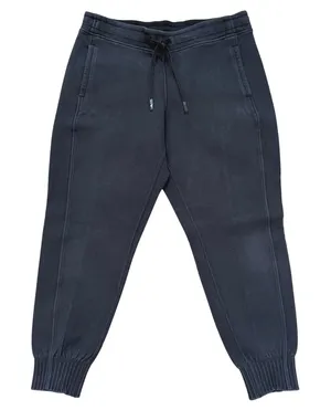 Lululemon NTS‎ Jogger Womens 10 Black Fleece Rib Cuff Athleisure Sweatpants thumbnail 1