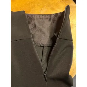 White House Black Market Black Wide Leg Side Slit Hem Dress Pants Size 2 (6734) thumbnail 7