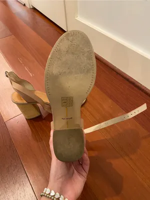 Dolce Vita Blush Tan Nude Block Heel Sandals | Aaliyah Block Heel Nude thumbnail 6