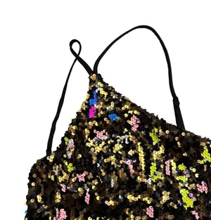 Dress the Population x Cosmopolitan Leopard Sequin One Shoulder Mini Dress US XS thumbnail 2