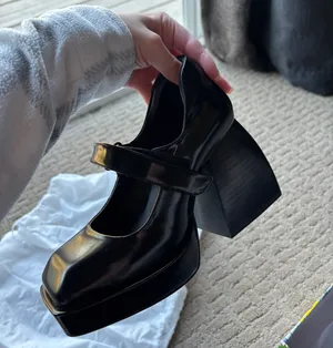 Jeffery Campbell Black Chunky Heels thumbnail 4