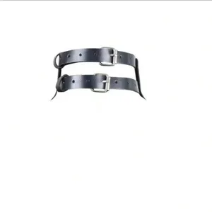 Black Spider Web Choker Harness with Silver Accents New thumbnail 4