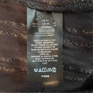 Anthropologie Black and Gold Tunic Top thumbnail 6
