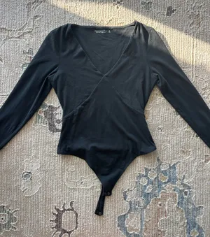 Abercrombie Black Long Sleeve Bodysuit thumbnail 1