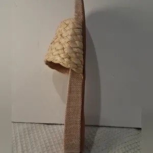 NEW Bandolino Natural Woven Straw Weave Deedee Slide Sandals Women's size 7.5 thumbnail 5