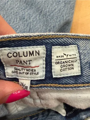 Levi's Made & Crafted "The Column" High Rise Jeans 26x30 Organic Cotton thumbnail 5