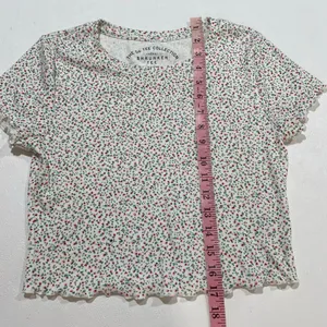 Aeropostale OG Tee Collection Floral Shrunken Baby Tee Size Large Y2K thumbnail 7