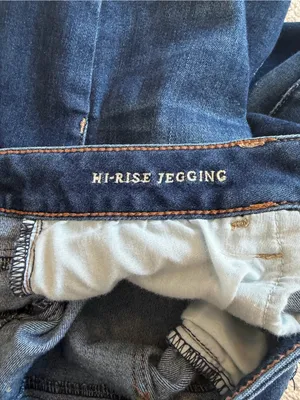American Eagle Hi-Rise Jegging Dark Wash Stretch Skinny Jeans 12 Long thumbnail 10