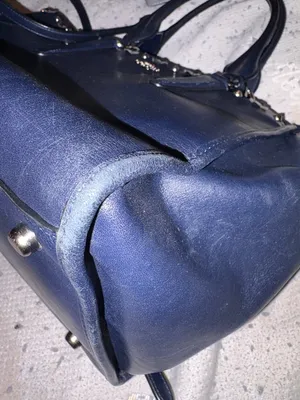 Coach crosby carryall in navy leather‎ thumbnail 4